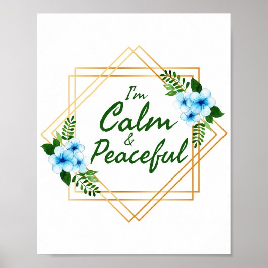 Poster affirmations positives pour la journée (Devant)