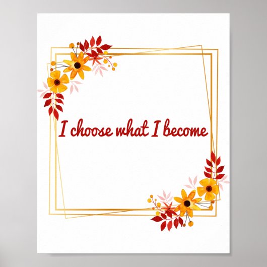 Poster affirmations positives pour la motivation (Devant)