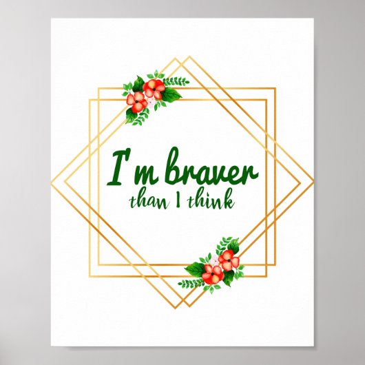Poster affirmations positives pour la vie (Devant)