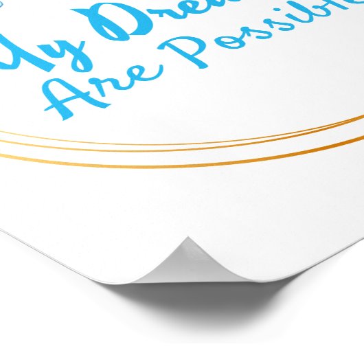 Poster affirmations positives pour l'acceptation de la vi (Coin)