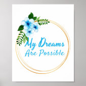 Poster affirmations positives pour l'acceptation de la vi (Devant)