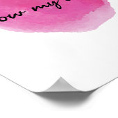 Poster affirmations positives pour l'acceptation de soi (Coin)