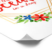 Poster affirmations positives pour l'acceptation de soi (Coin)