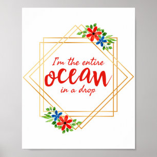 Poster affirmations positives pour l'acceptation de soi