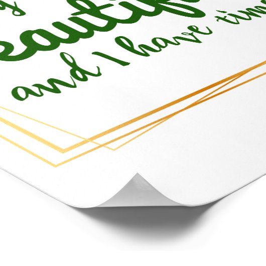 Poster affirmations positives pour l'acceptation du trava (Coin)