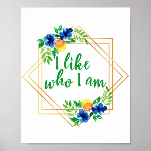 Poster affirmations positives pour le succès et l'amour d (Devant)