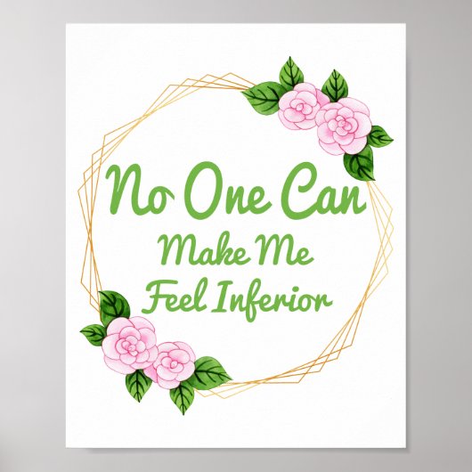 Poster affirmations positives pour les autosoins (Devant)