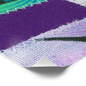 Poster Affirmations positives rayures arc-en-ciel (Coin)