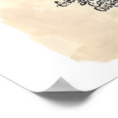 Poster Affirmations pour la dame en bleu (Coin)