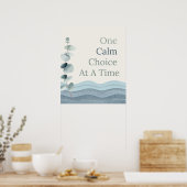 Poster Affirmations pour une classe calme (Cuisine)