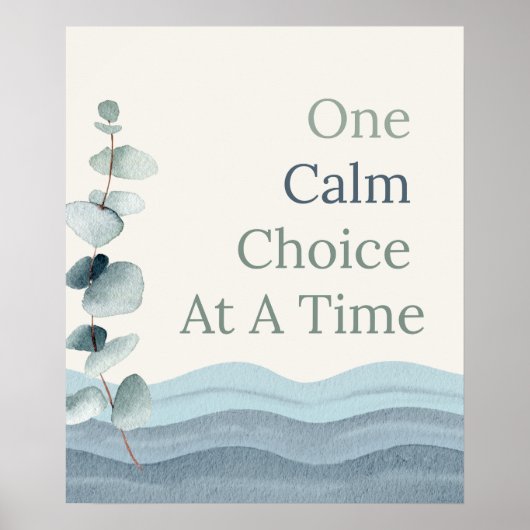 Poster Affirmations pour une classe calme (Devant)