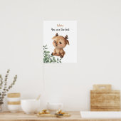 Poster Affirmations Whispering Deer personnalisables (Cuisine)