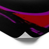 Poster Affisch - alfabet graffitti - röd (Coin)