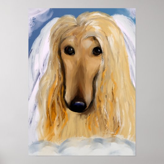 Poster Afghan Hound (Devant)