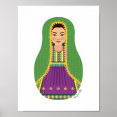 Poster afghan Matryoshka (Devant)