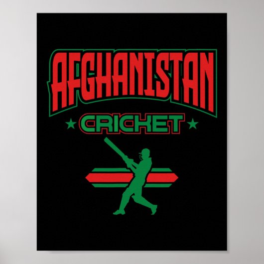 Poster Afghanistan Cricket 1  (Devant)