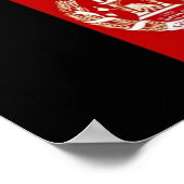 Poster Afghanistan - drapeau afghan - (Coin)