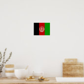 Poster Afghanistan - drapeau afghan - (Cuisine)