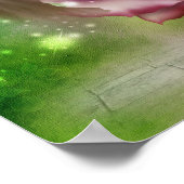 Poster Afghanistan Hound Face Imaginaire Fleurs Chien Art (Coin)