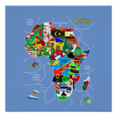 Poster Africa map (Devant)