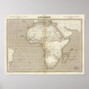 Poster Africa map