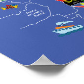 Poster Africa map (Coin)