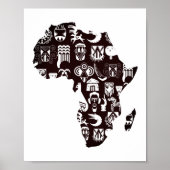 Poster Africa map (Devant)