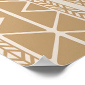 Poster Africa Map Decorative Tribal Elements Pattern (Coin)