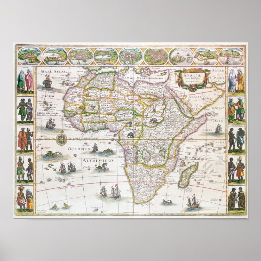 Poster Africa Nova, c.1617 (Devant)