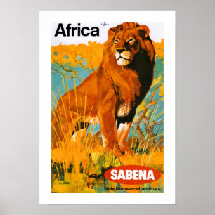 Poster Africa ~ Sabena