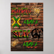 Poster africain-américain sur la liberté et l'égal