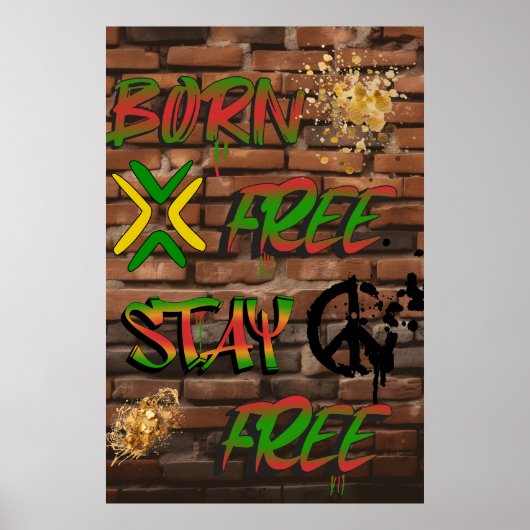 Poster africain-américain sur la liberté et l'égal (Devant)