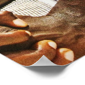 Poster Africain assis (Coin)