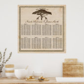 Poster Africain Safari Giraffes & Arbre Mariage Siège (Cuisine)