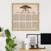 Poster Africain Safari Giraffes & Arbre Mariage Siège (Bureau à domicile)