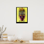 Poster AFRICAINE-MASK-Jaune (Cuisine)