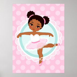 Poster African American Ballerina