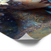 Poster African American Black Goddess Queen Imaginaire Ar (Coin)