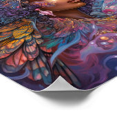 Poster African American Black Goddess Queen Imaginaire Ar (Coin)