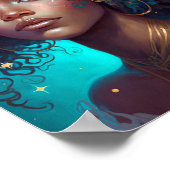 Poster African American Black Goddess Queen Imaginaire Ar (Coin)