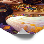 Poster African American Black Goddess Queen Imaginaire Ar (Coin)