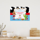 Poster African American Cowboy Western Birthday Party (Cuisine)