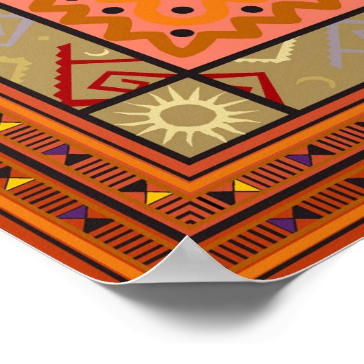 Poster African mask (Coin)