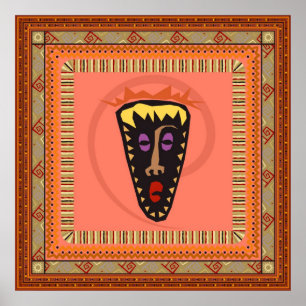 Poster African mask