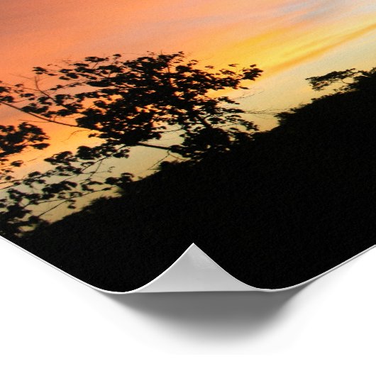 Poster African sunset (Coin)