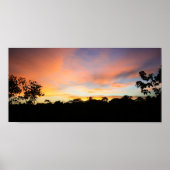 Poster African sunset (Devant)