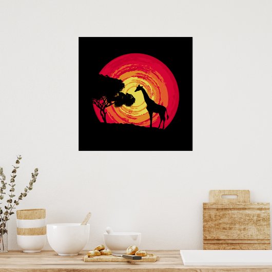 Poster African sunset (Cuisine)
