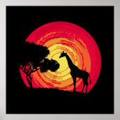 Poster African sunset (Devant)