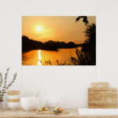 Poster African Sunset (Keuken)