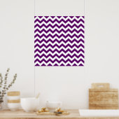 Poster African Violet Safari Chevron (Cuisine)